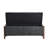 Multifunctional Chenille Storage Bench with Cylindrical Solid Wood Legs-304230511