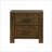 Rustic Wire Brushed Oak 2-Drawer Nightstand – No Assembly Required