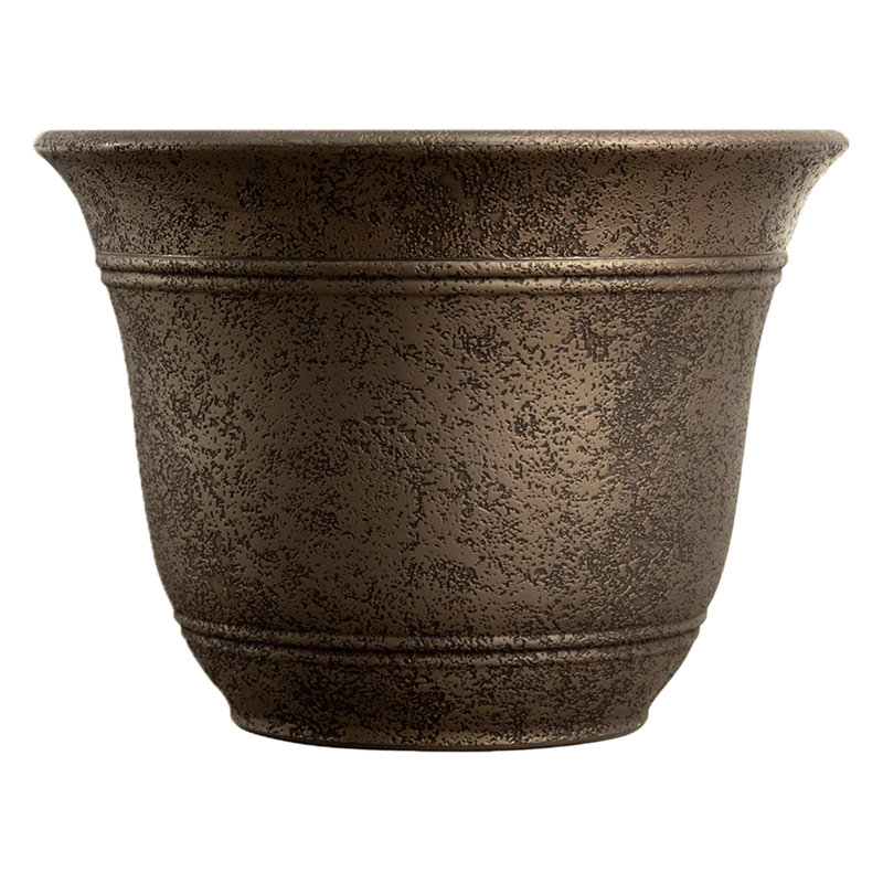 Pot à fleurs en plastique 2 pièces , H 13,5 po x l 13,7 po x P 13,1 po