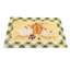 Tapis de porte en fibre de coco à carreaux citrouille - 45,7 x 76,2 cm (18 x 30 po) avec envers en caoutchouc