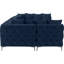 138" Wide Velvet Symmetrical Corner Sectional-82749524