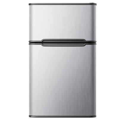 Simzlife 3.2 Cubic Feet Small Fridge Convertible Mini Fridge with Freezer By Simzlife, Silver