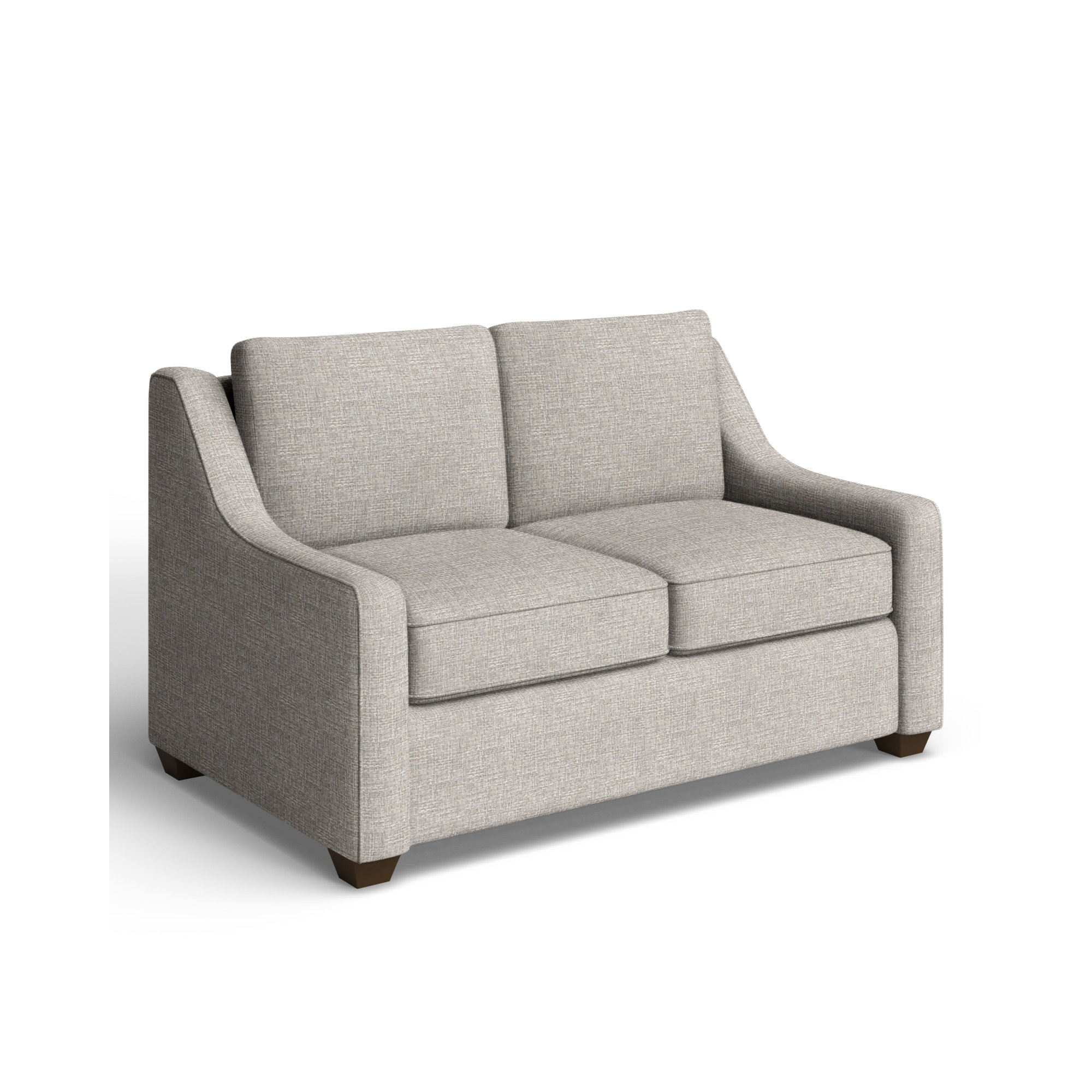 Gemi 56.5'' Upholstered Sleeper Sofa, Drusky Ivory Sustain® Basketweave