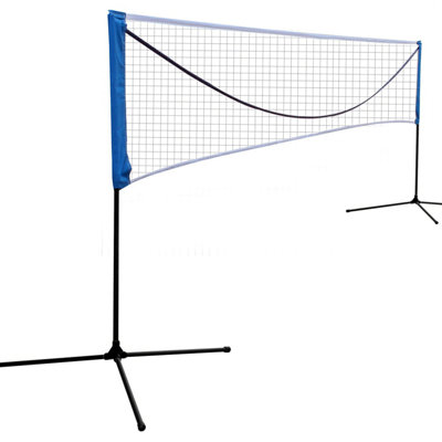 14ft Portable Volleyball Badminton Tennis Net With Stand/frame & Carrying Bag, Large Multi-sport Net For Backyard Beach Park Outdoor
