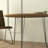 Modern Industrial Table with Metal Legs, Caucasian Oak Finish, 35.4 x 29.5 x 35.4 inches | 100% Melamine Coated Particle Board, Thickness: 0.7 inches | Stylish and Durable Design for Home or Office Use