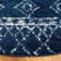 Tapis bleu marine à motif géométrique Cobos