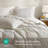 Premium Linen Blend Bedding Sets, Cal King, Timeless Stripe For All Seasons