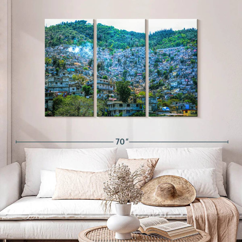 Sebbie Port-Au-Prince Hillside Homes, H 32 po x l 50 po