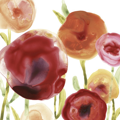 " Poppy Patch III " by June Erica Vess Painting Print