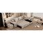 Canapé modulaire réversible en L 104,5 po avec méridienne de rangement, 2 tabourets et canapé-lit crème pour salon
