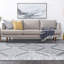 Tapis damassé gris Jessamin-1462862047