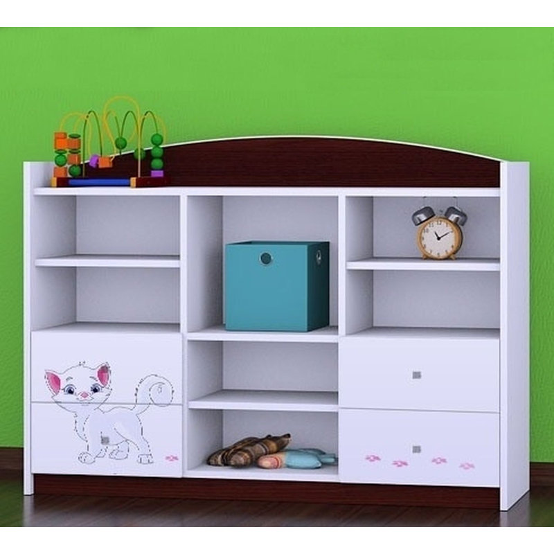 Laila 92cm H X 129cm W Animals Kids Cube, Wenge