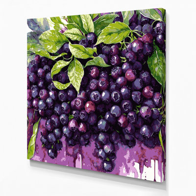 Art mural sur toile mauve