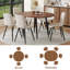 Ensemble de table de salle à manger extensible de 42 à 54 po avec chaises rembourrées confortables-115748080-117258344