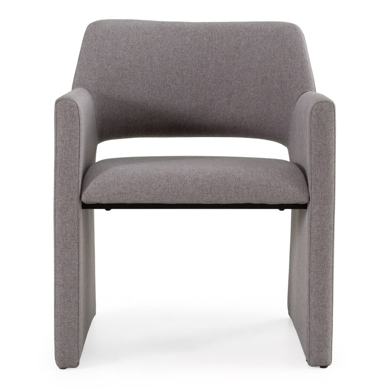 Chaise de salle à manger rembourrée Dollie, Gris