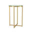 Leverette Glass Top Cross Legs End Table-35615125