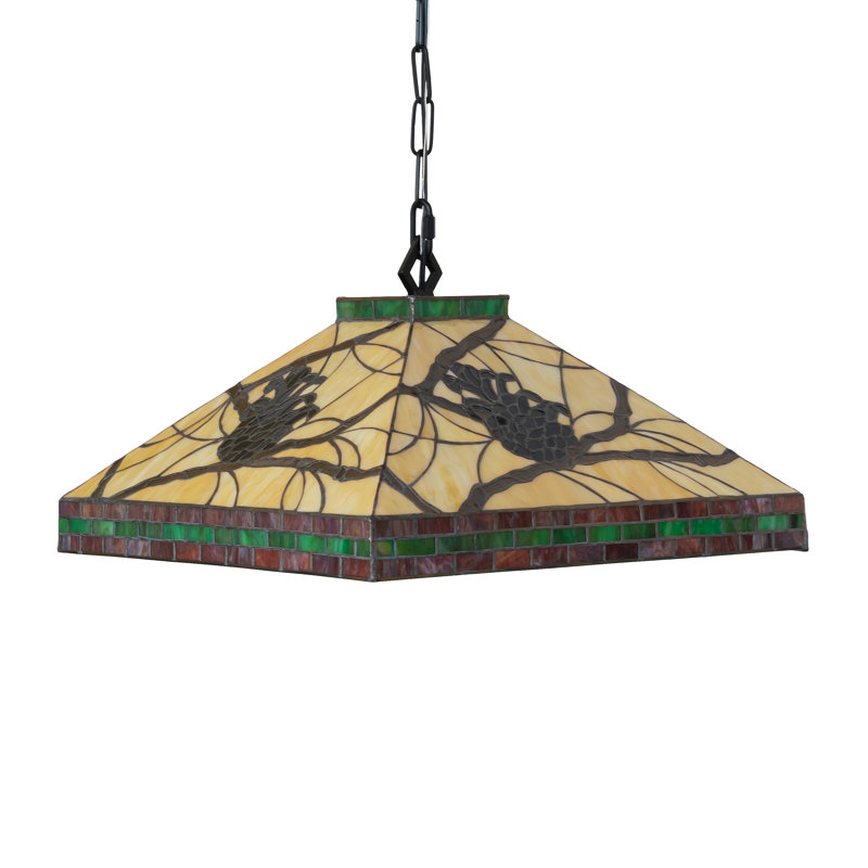 Luminaire suspendu carré 17 po Pinecone Mission