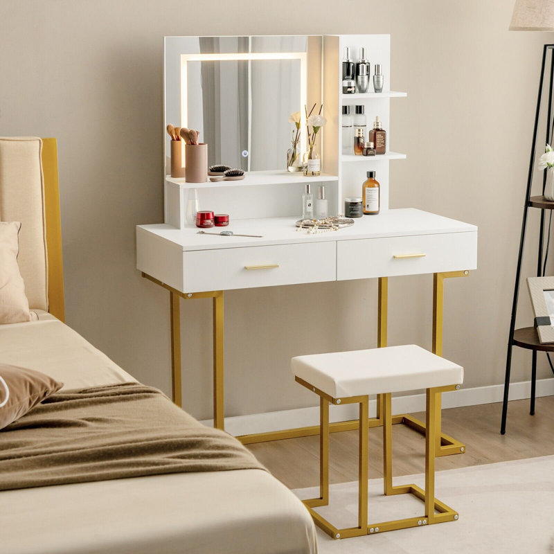 Dureau Dressing Table with Mirror