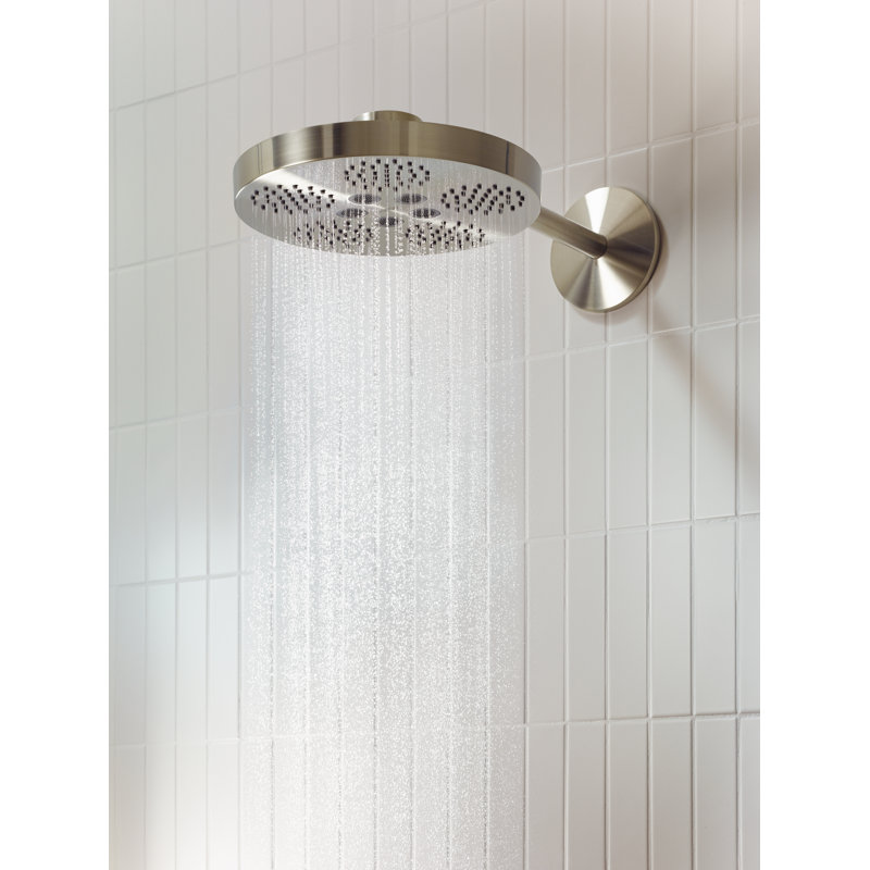 Rain Fixed Shower Head, Brushed Nickel