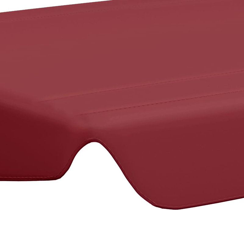 Replacement Canopy for Garden Swing, Red, 18cm H x 82,5/105 cm W x 150cm D