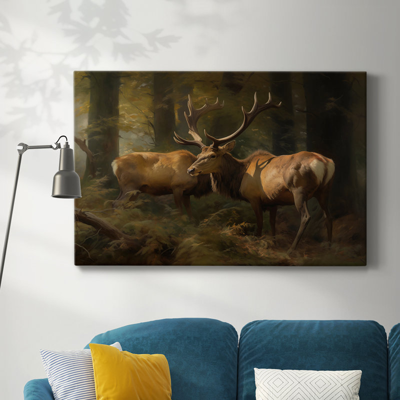 Animaux, série de paysages, H 12 po x l 18 po
