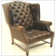 Leather Wingback Chair