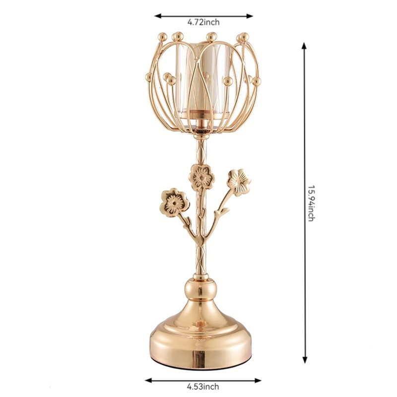 Porte-bougie Vintage Art, H 15,94 po x l 4,53 po x P 4,53 po