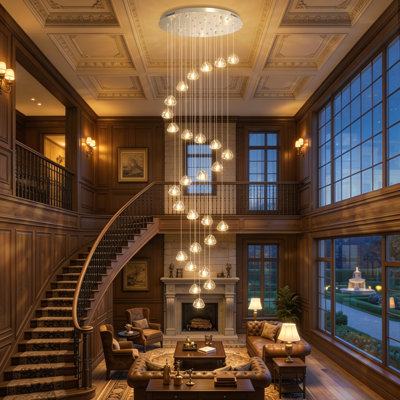 28-light Dimmable Crystal Chandelier