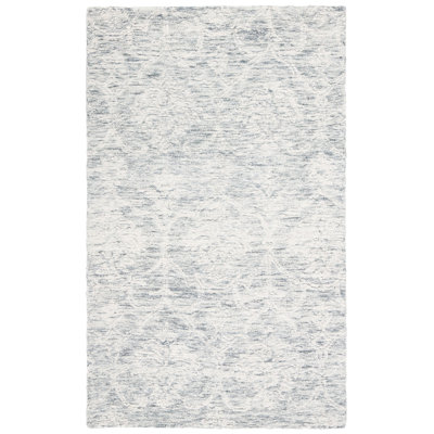 Alfkil Metro Hand Tufted Indian Wool And Cotton With Latex Damask Rug