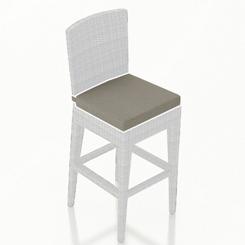Sunbrella Outdoor Barstool, Charcoal