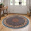 Tapis bleu sarcelle 3 pi 7 po x 3 pi Earley