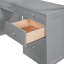 Lit mezzanine simple gris - Fonction polyvalente idéale pour les petites chambres à coucher. 14 lattes avec tablettes pour garder vos biens en bois massif organisé