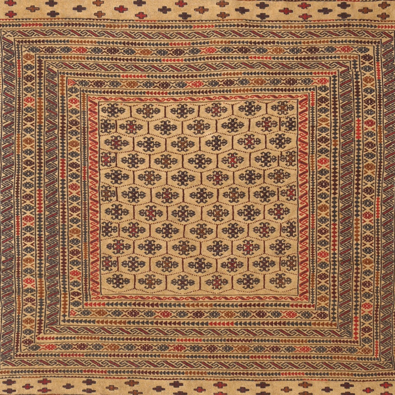 Southwestern Indoor Rug, Square 3'