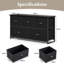 100 cm W Chest of 5 Drawers