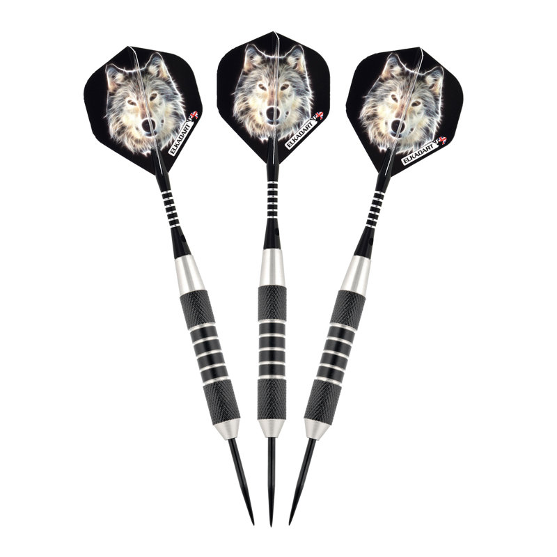 Ensemble de fléchettes 7 pièces solitaire loup, 23 grammes