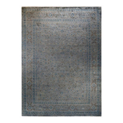Weirsky One-of-a-Kind 9' 1" X 12' 1" New Age Wool Area Rug Gray