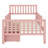 Wood Platform Bed With Guardrails On Both Sides And Drawers-416376841-416376886