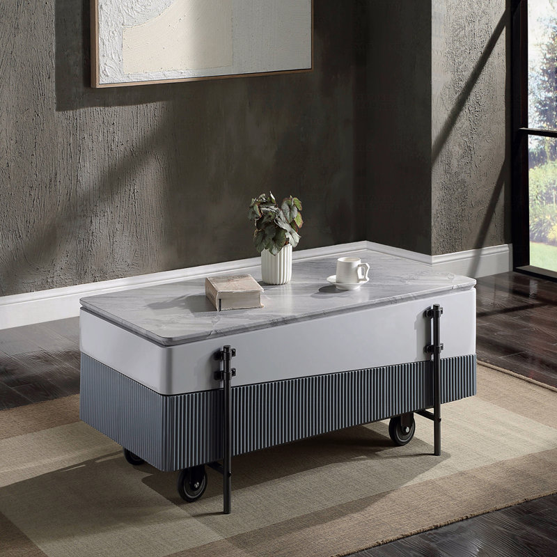 Lift Top Gray Coffee Table