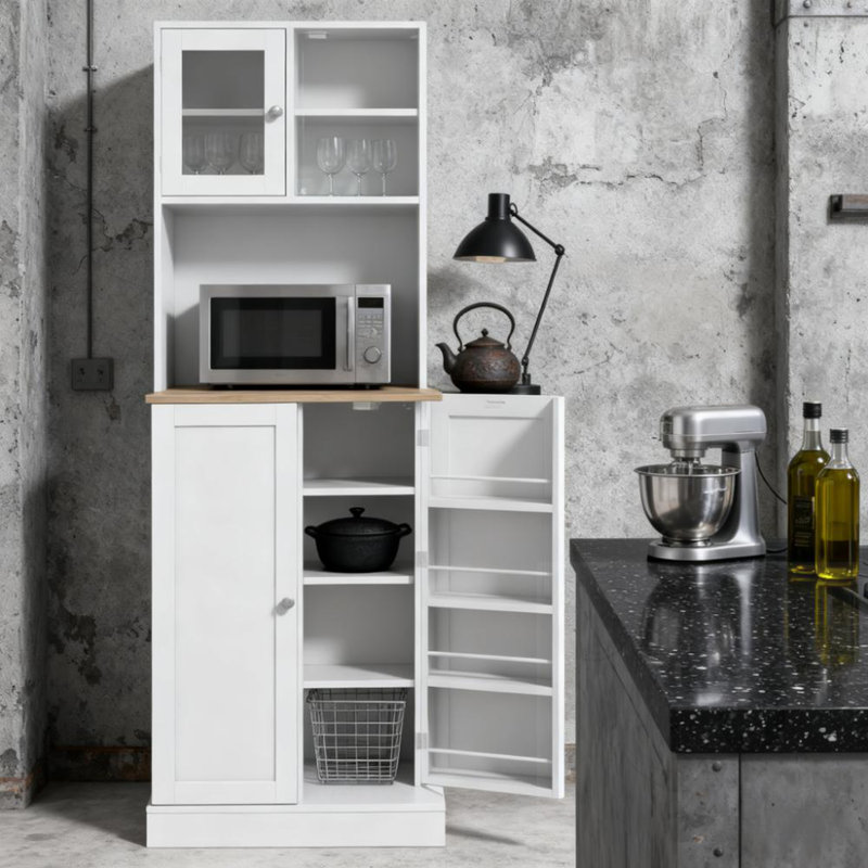 Pantry Cabinet with Adjustable Shelves