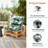  Outdoor Chair Cushions Set 24"X24"X4",All-Weather Patio Furniture Cushions With High Resilience Foam, Indoor Outdoor Seat & Back Cushion For Patio, Garden, Sunroom,Pattern-158574648-158574652