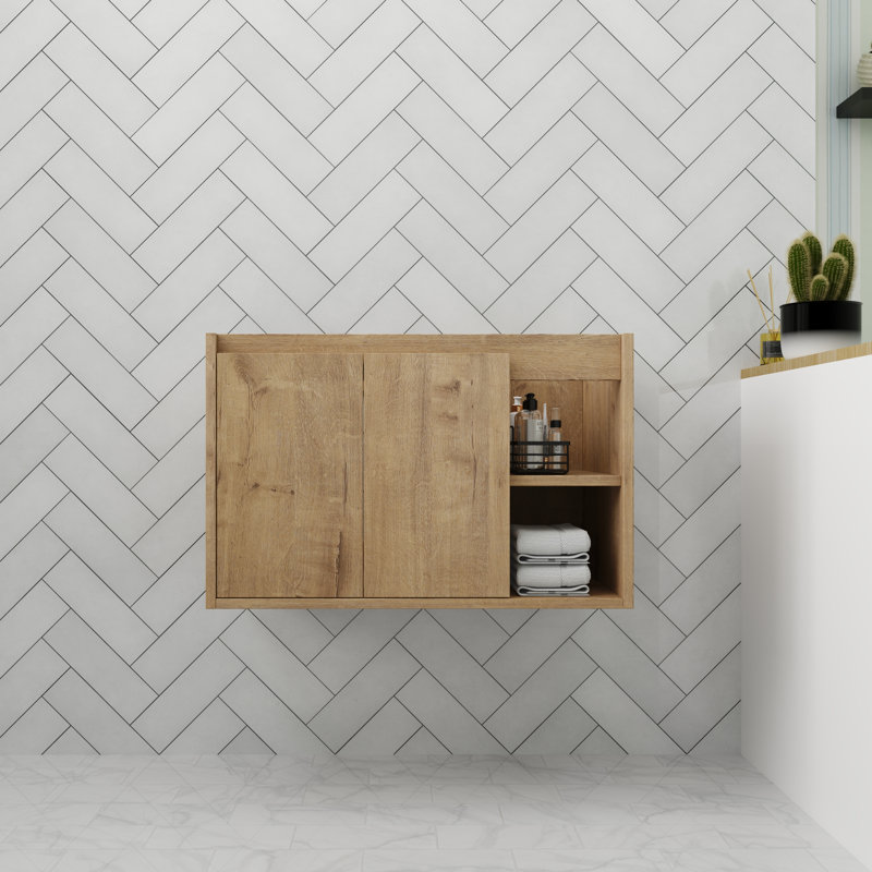 Bathroom Vanity Base In 30 Inch, Floating Bathroom Vanity  Base With Soft Close Door