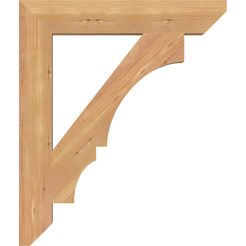 Support latté 3 1/2 po x P 22 po x H 26 po, cèdre rouge occidental, H 26 po x l 3,5 po x P 22 po, Cèdre rouge, Lisse