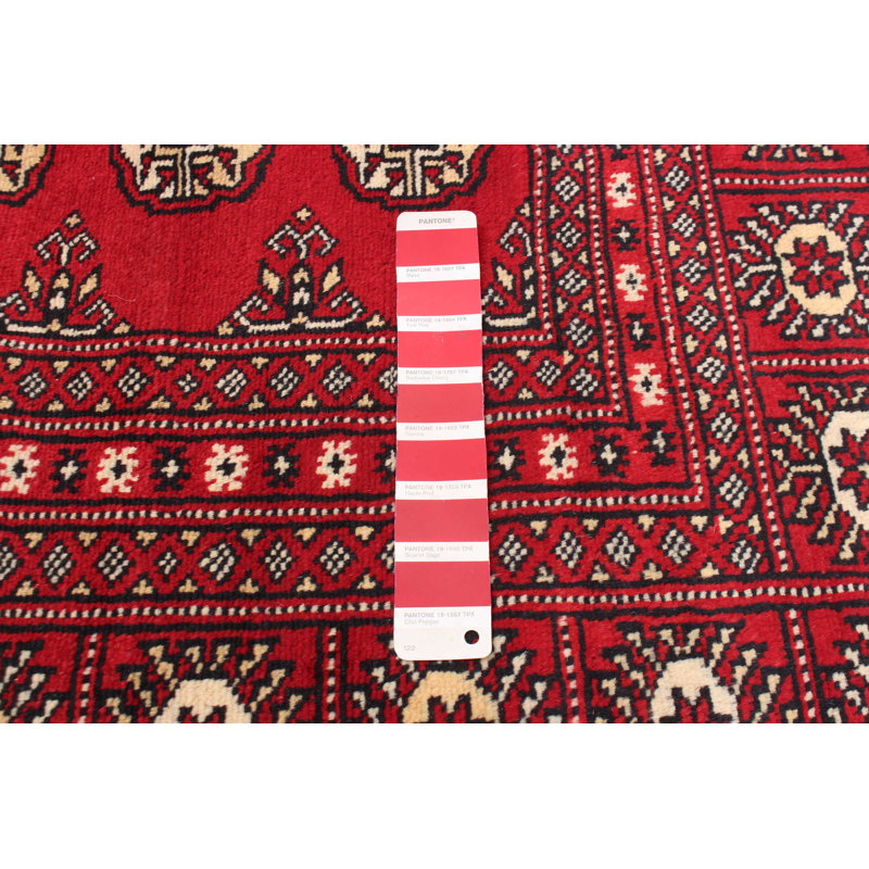 Tapis rouge foncé Finest Peshawar Bokhara 8 pi 0 po x 9 pi 10 po