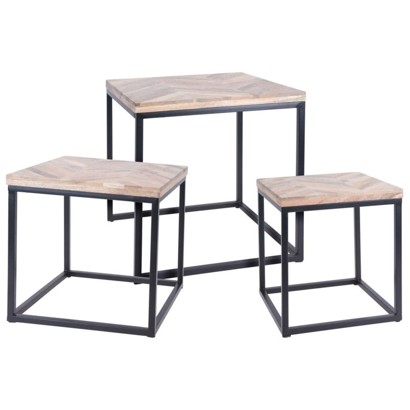 Ambiance Side Table Set 3 Piece Teak