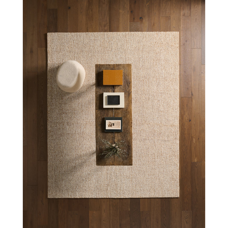 Tapis touffeté jaune / ivoire Sublime Texture Korvain SBL01 (8 pi 6 po x 11 pi 6 po), Jaune, Rectangle 8 pi 6 po x 11 pi 6 po