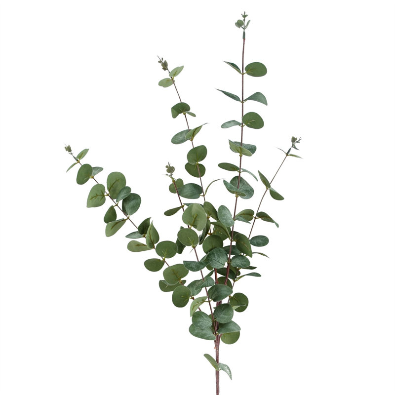 Pack of 6 Artificial Eucalyptus Foliage, Green, 100 cm x 20 cm