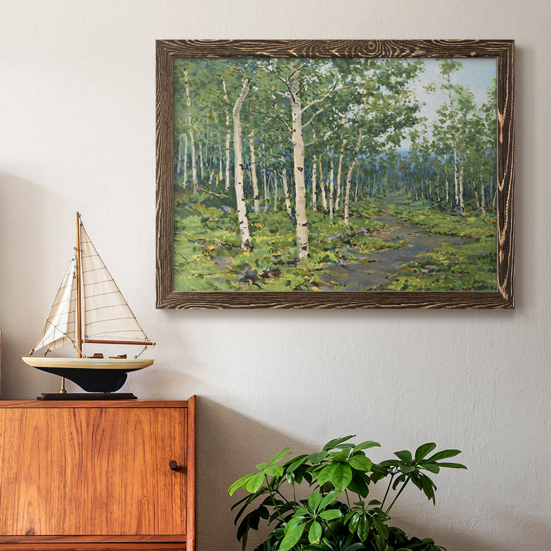 In The Forest, reproduction d'art sur toile, H 28 po x l 42 po x P 1,5 po, Noyer