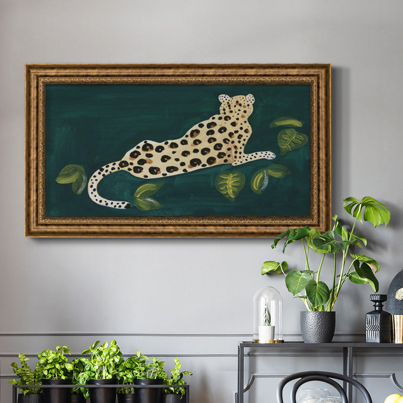 Lethargic Leopard I - reproduction de photo sur toile, H 29 po x l 53 po x P 2,5 po