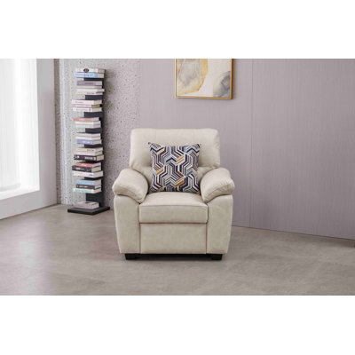 36.8'' Wide Faux Leather  Chair