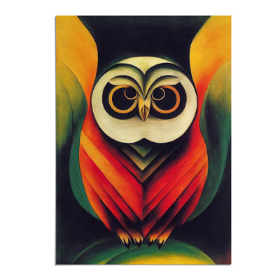 Abstract Owl - Wall Art